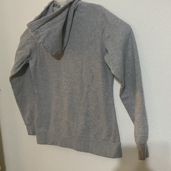 The North Face Women’s Light Gray Pullover Spell Out Hoodie Size L - Picture 5 of 6